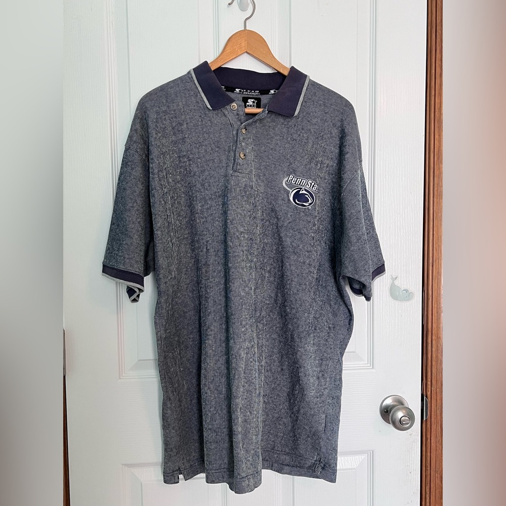 Men’s Team Starter Penn State Golf Shirt XL